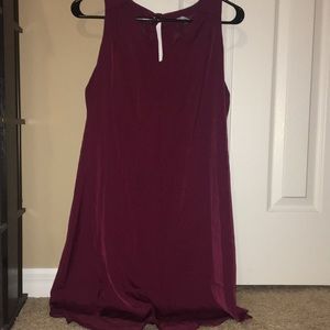 Bow back silk style dress